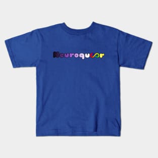 Neuroqueer nonbinary flag infinity neurodivergent autistic pride Kids T-Shirt